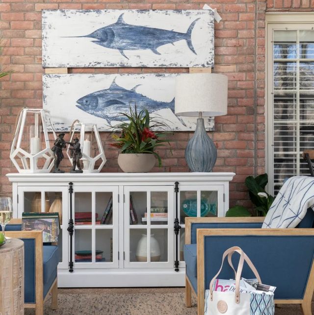Crestview Collection Charleston 2-Piece Blue Wall Art Set-1