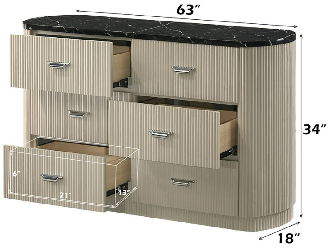 ACME Furniture Travonte Dresser - Thumbnail 5