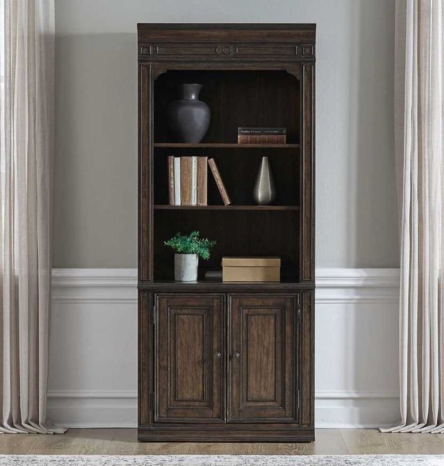 Liberty Furniture Provence Park Chateau Brown Bunching Bookcase-1