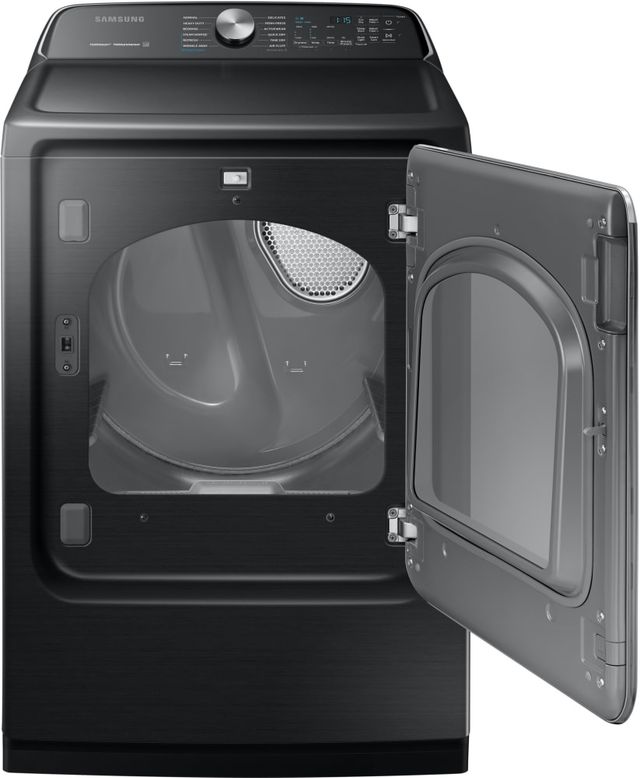 Samsung 7.4 Cu. Ft. Fingerprint Resistant Black Stainless Steel Front Load Electric Dryer-1