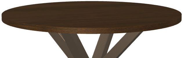 Amisco Customizable Asterisk Round Table with Metal Starburst Stand-1