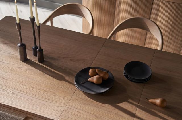 Universal Explore Home™ New Modern Malone Natural Oak Extendable Dining Table-3