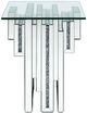 ACME Furniture Noralie Glass Top End Table with Mirrored Base-3
