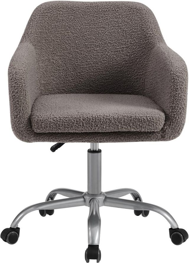 Linon Coco Gray Office Chair-1