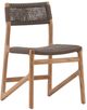 Dovetail Furniture Ysidro Gray/Natural Synthetic Wicker/Teak Outdoor Dining Chair-0
