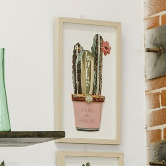 YHD Cactus Collage II Wall Art-1