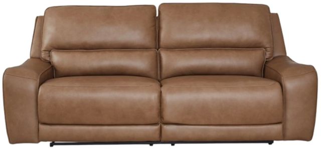 Signature Design by Ashley® DeepWakes Caramel Power Reclining Sofa with Adjustable Headrest-1