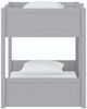 HH2 Home Capri Gray Twin Floor Bunk Bed-2