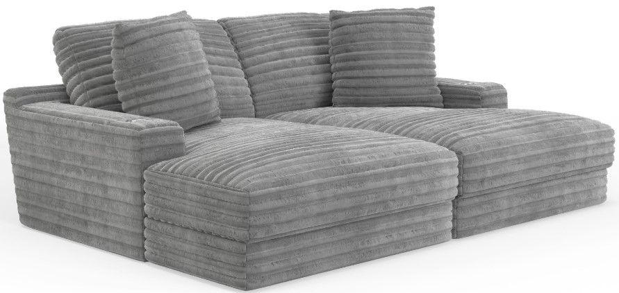 Jackson Furniture Comfrey 2-Piece Moonstruck Double Wide Chaise Sectional
