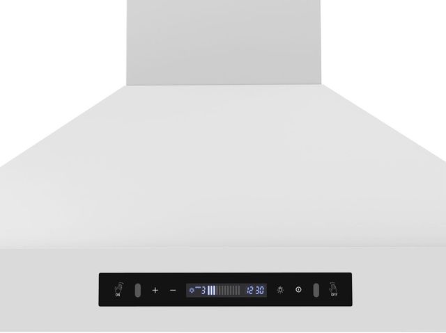 FORNO® Venezia Series Alta Qualita 36" White Wall Mounted Range Hood-3