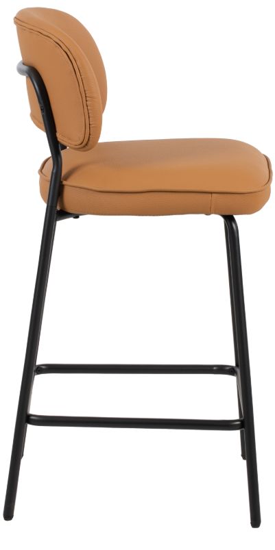 New Classic® Home Furnishings Blythe Black/Orange Counter Stool-3