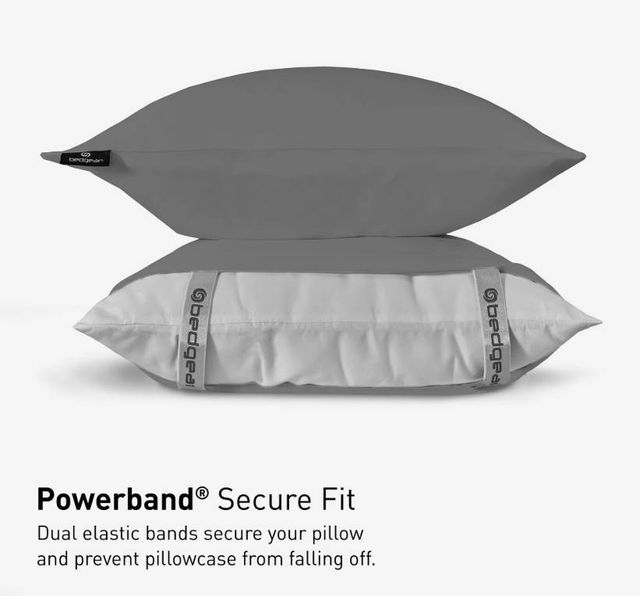 BEDGEAR® Dri-Tec® 2-Piece Gray Queen Pillow Case Set-3