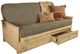Kodiak Furniture Lexington Taxi Seaport/Weathered White Full Storage Futon with Mattress -0