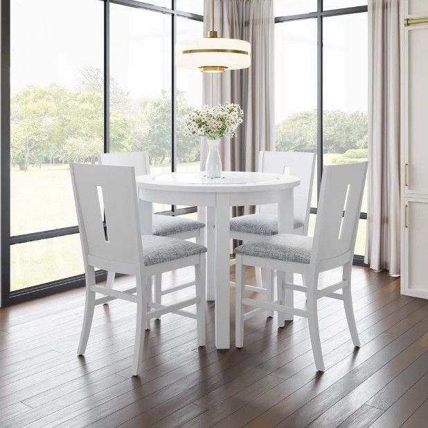 Jofran Inc. Urban Icon Gray/White Slotback Counter Stool-1