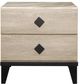 Mazin Furniture Whiting Cream And Black Nightstand-0