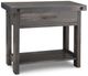 Handstone Customizable Rafters Heritage Platinum Sofa Table with 1 Drawer and Shelf-0
