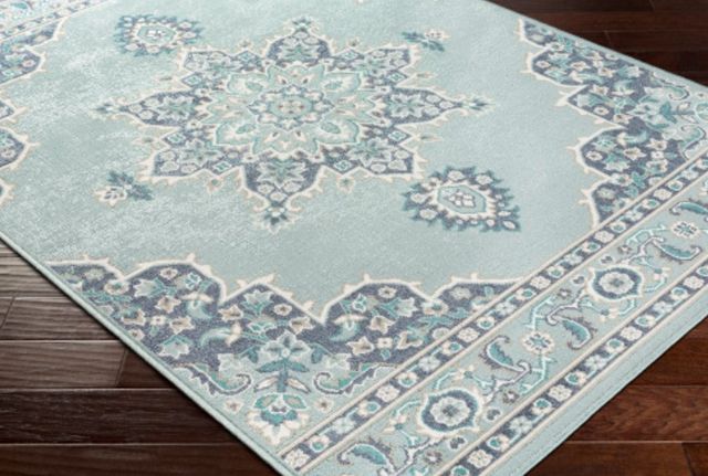 Surya Alfresco Teal 5'x8' Area Rug-4