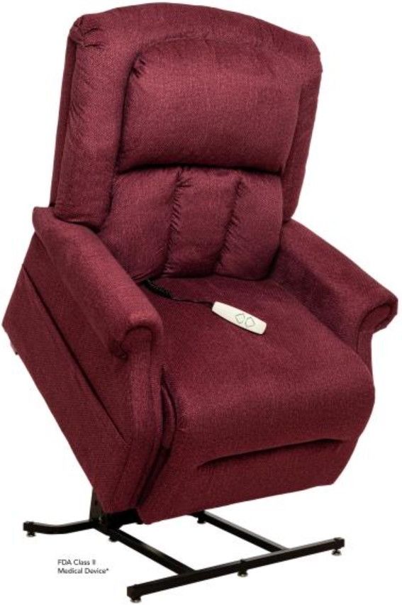 Mega Motion® Trio Tenacity Vance Wine Power Lift Recliner with Standard Heat and Massage-0