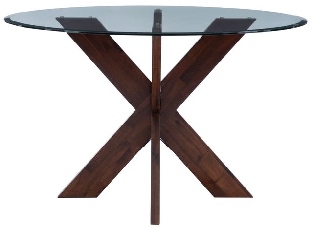 Powell® Auden Glass Top Dining Table with Espresso Base-4