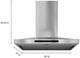 KitchenAid® 36'' Stainless Steel Island Mount Canopy Range Hood-2