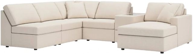 Signature Design by Ashley® Modmax 6-Piece Oyster Right-Arm Facing Sectional and Chaise with Storage Console-0