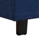 Elements International Erica Blue Upholstered Queen Platform Bed-4