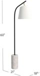 Bassett Mirror Studio Black/White Floor Lamp-3