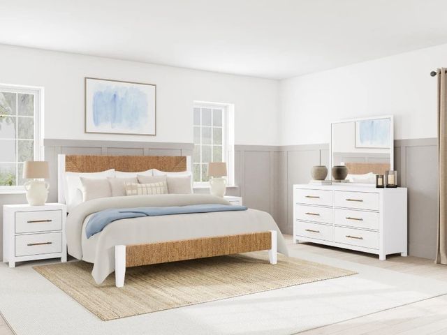 Riverside Furniture Rosalie White Caps Mirror-1