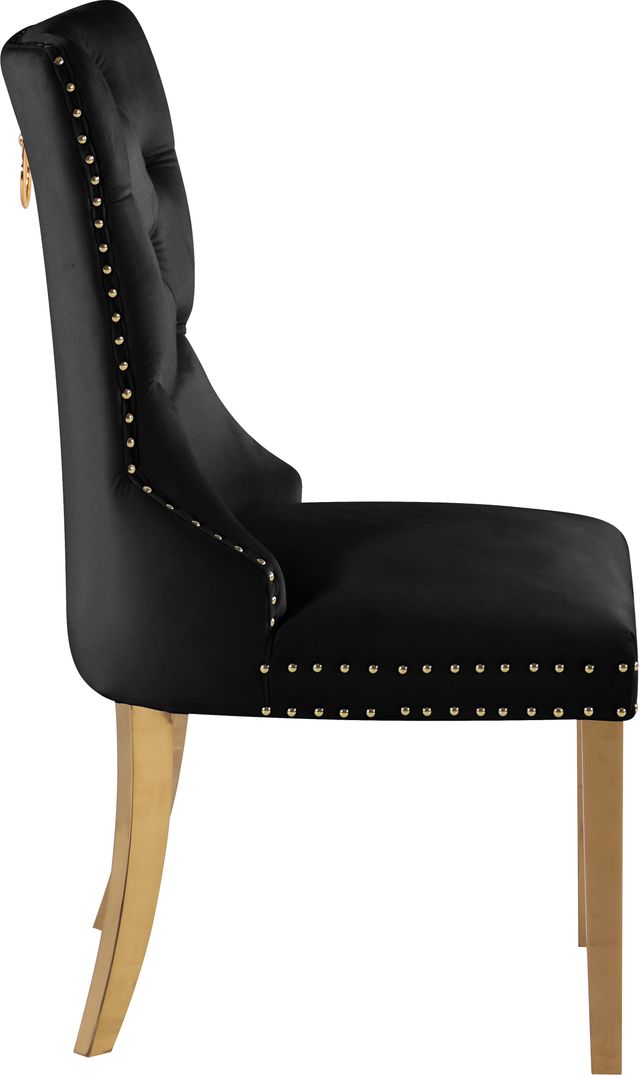 Meridian Furniture Carmen Black Velvet Dining Chair-2