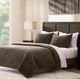 HiEnd Accents Stonewashed 3-Piece Cocoa King Bedding Bundle-1