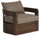 Four Hands Jackson Ellor Brown Wooden Outdoor Swivel Chair-0