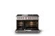Viking® 5 Series 48" Blush Pro Style Dual Fuel (NG) Range with Polished Chrome Trim-1