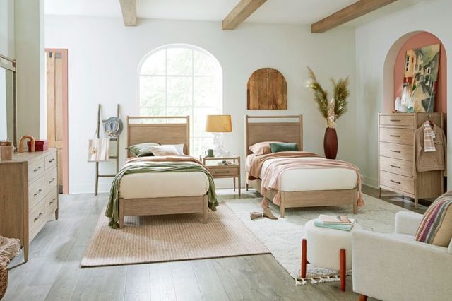 aspenhome® Shiloh Champagne Youth Twin Panel Bed-1