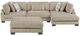 Homelegance® Tinley 4-Piece Brown Modular Sectional with Chaise and Ottoman-2
