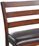 Intercon Kona Brown/Raisin Ladder Back Dining Bench -1