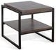 Sunny Designs™ Tyler French Brown End Table with Black Metal Frame-0