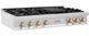 ZLINE Autograph Edition Classic 48" Stainless Steel Gas Rangetop with Polished Gold Accents-1