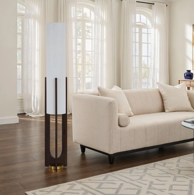 Renwil® Everren Mael Walnut Floor Lamp-1