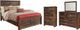 Signature Design by Ashley® Quinden 4-Piece Dark Brown Queen Panel Bed Set-0