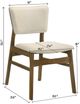Crown Mark Rolstan Beige/Brown Dining Side Chair-2