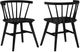 Coaster® Jeffries 2-Piece Black Dining Side Chair Set-0