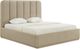 TOV Furniture Parker Tan Chenille King Panel Bed-0