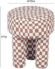 TOV Furniture Claire Brown/White Accent Stool-2