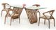 VIG Furniture Modrest Draper Brown/Glass Dining Table-4
