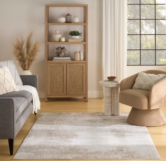 Nourison Home™ Dekor Ivory Taupe 5'x7' Style 1 Area Rug-1