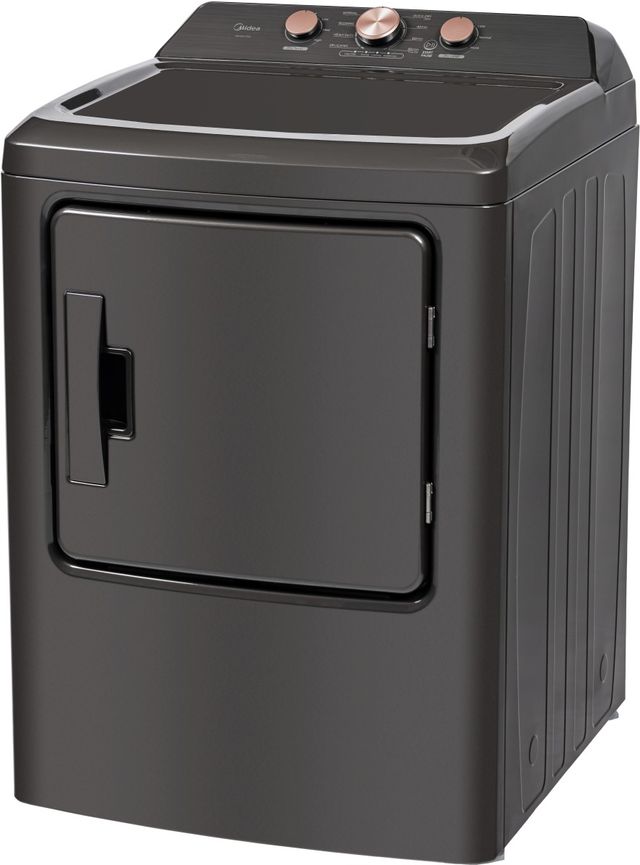 Midea 7 Cu. Ft. Metallic Gray Front Load Gas Dryer-2