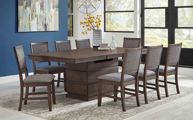 A-America® Chesney Falcon Brown Storage Dining Table-1