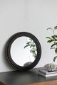 A & B Home Black/Brown Wall Mirror-4