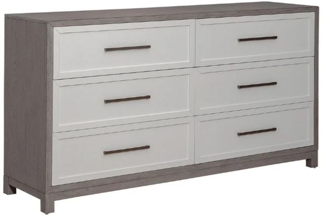 Liberty Furniture Palmetto Heights Driftwood/Two-Tone Shell White Dresser-0