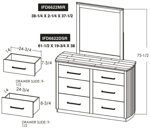 International Furniture Mezquite Brown Dresser-2